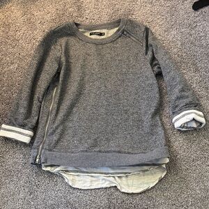 Max Jeans Heather Gray Knit Pullover